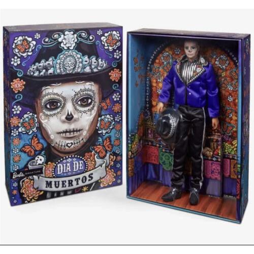 Ken Dia De Los Muertos 2023 Barbie Doll Day of The Dead Mattel with Shipper Box