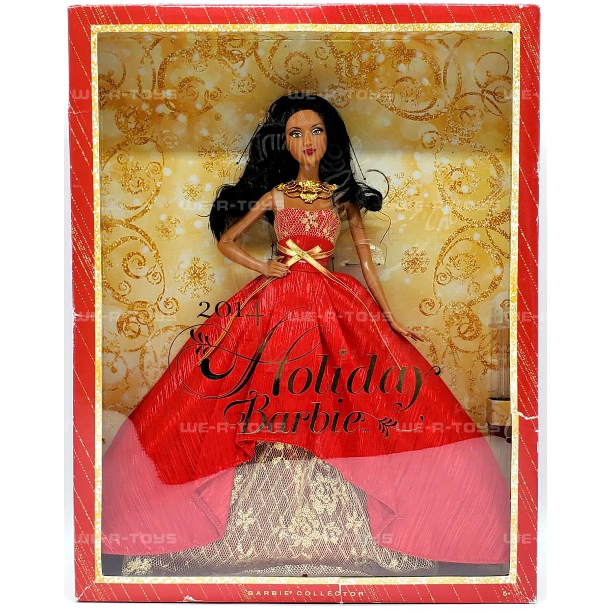 2014 Holiday Barbie African-american Collector Doll Mattel BDH14