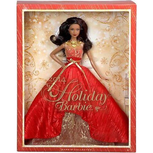 2014 Holiday Barbie Collector Doll African American Mattel BDH14