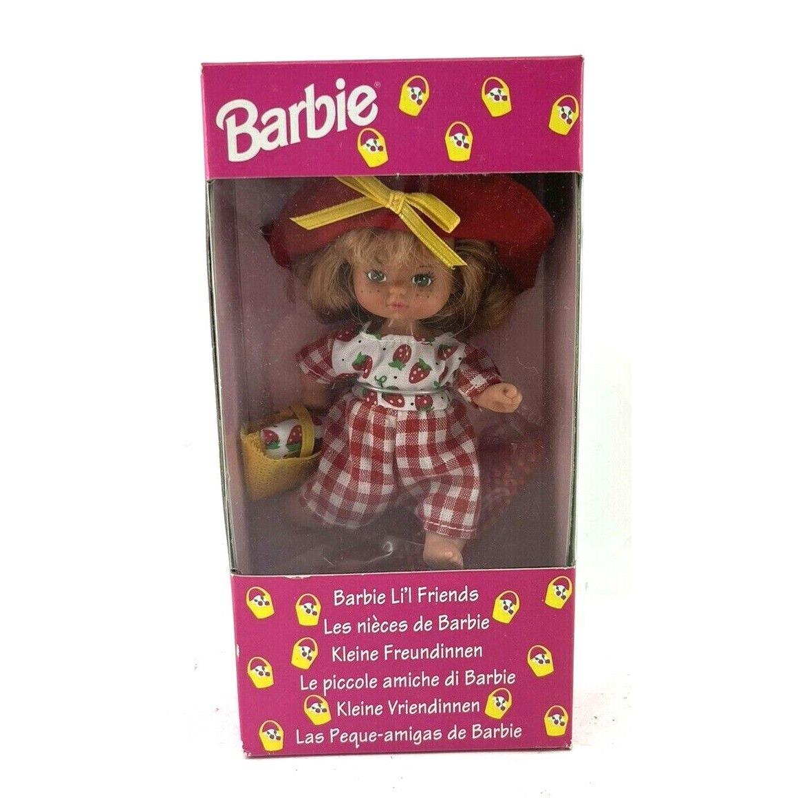 1993 Very Rare Barbie Li`l Friends Foreign Issue Strawberry Picnic 11853
