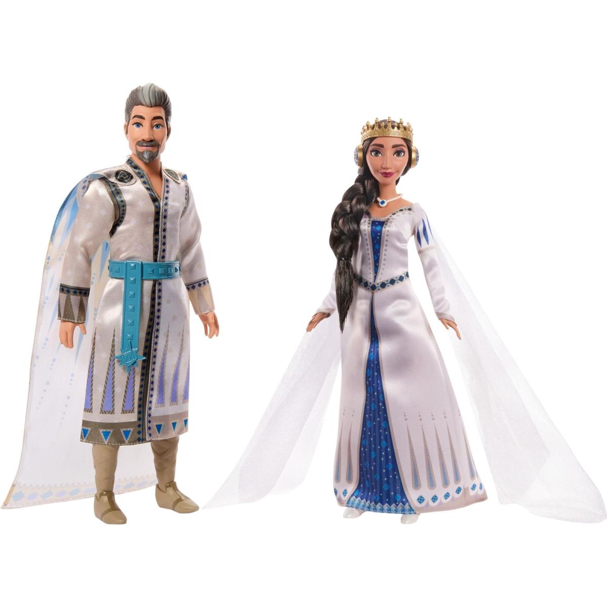 Mattel Disney s Wish 2-Doll Set King Magnifico Queen Amaya