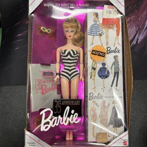 35TH Anniversary Vintage Repro Brunette Barbie Doll 1993 Mattel