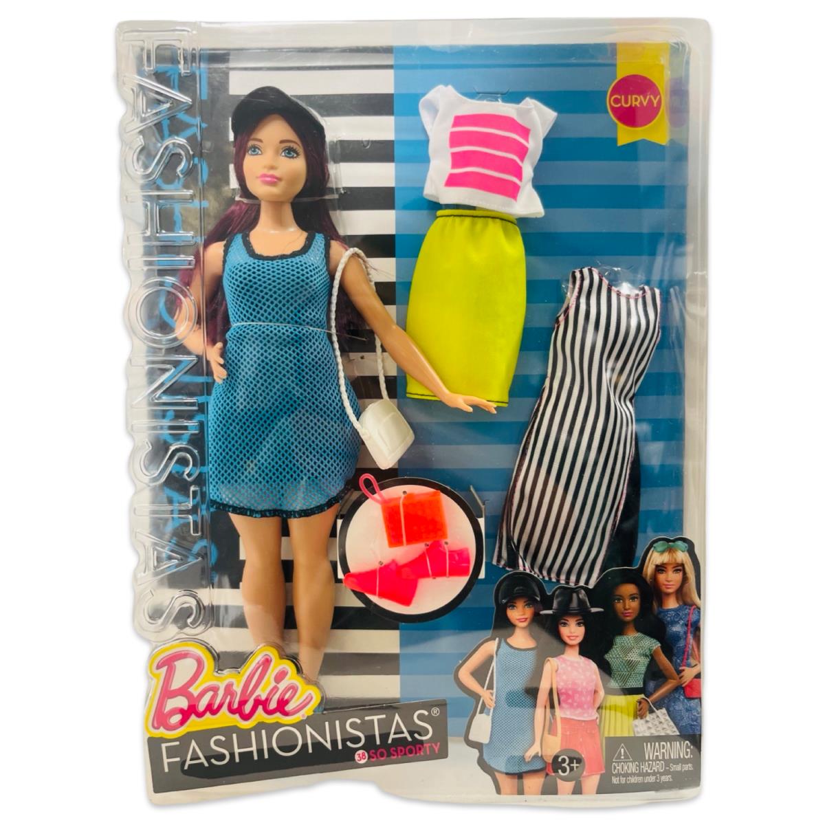 2015 Mattel Barbie Fashionistas So Sporty Curvy 38 Nrfb