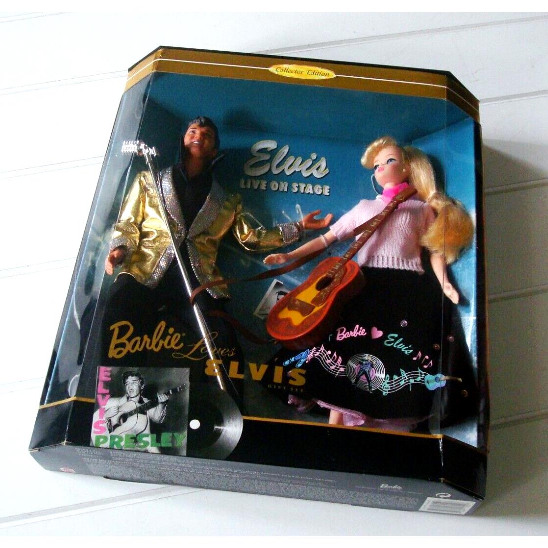 1996 Vintage Barbie Loves Elvis Live on Stage Collector Edition Mattel Doll Nrfb
