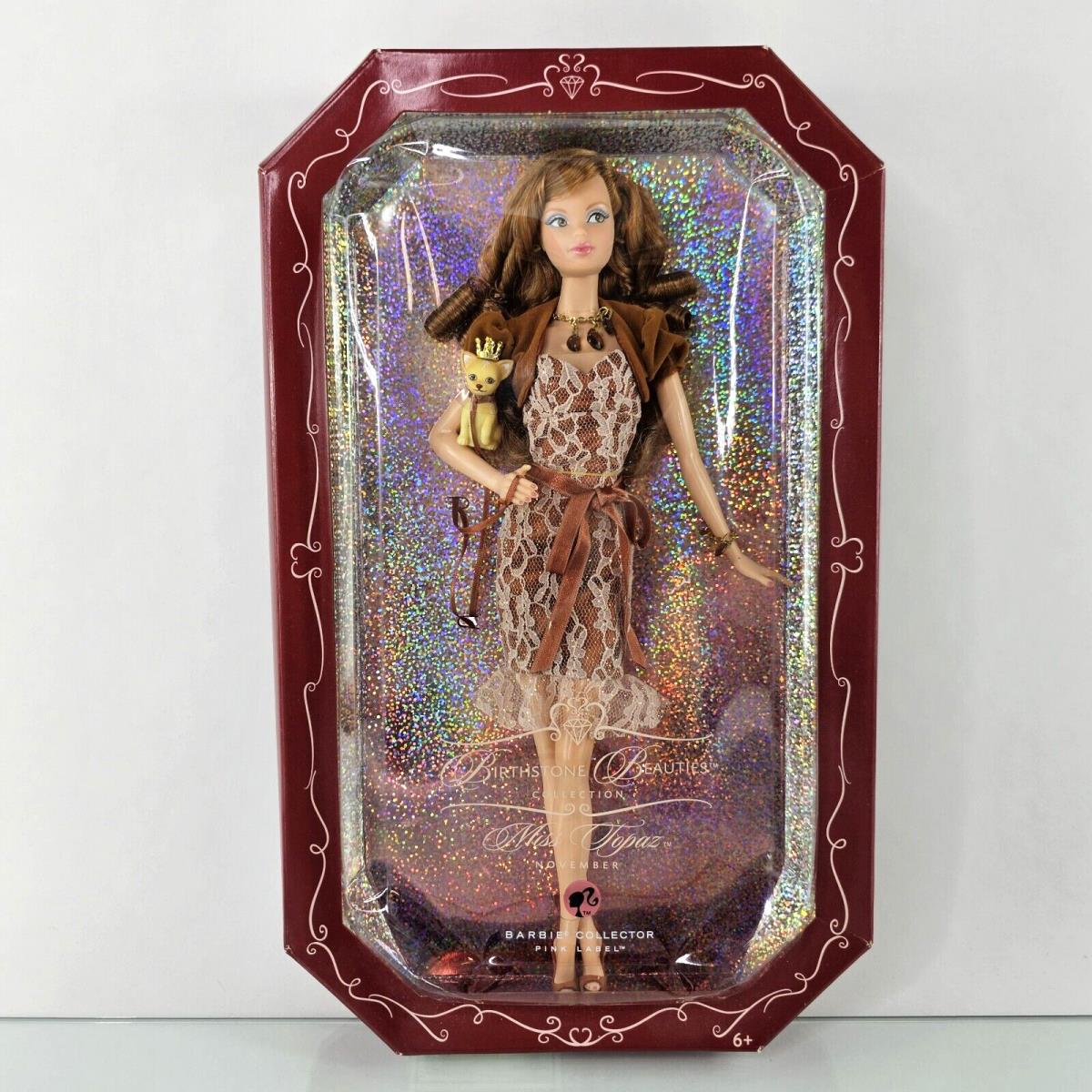 Barbie Birthstone Beauties Miss Topaz November Doll Set K8700 Mattel 2007
