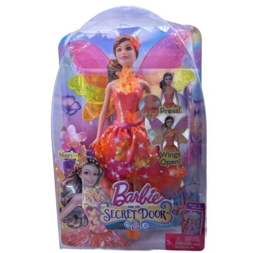 Barbie and The Secret Door Fairy Nori Pop Up Wings Doll BLP26 - Mattel 2014 Htf