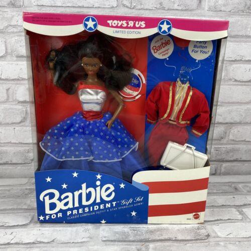 Barbie For President Toysrus Mattel 3940 Nrfb 1991 Vintage African American