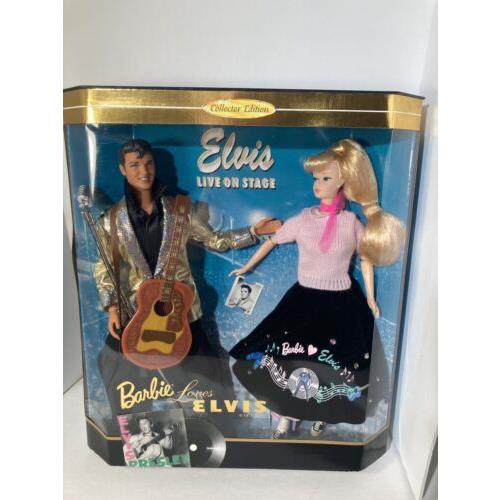 Barbie Loves Elvis Collector Edition Gift Set Dolls 1996 Mattel 17450