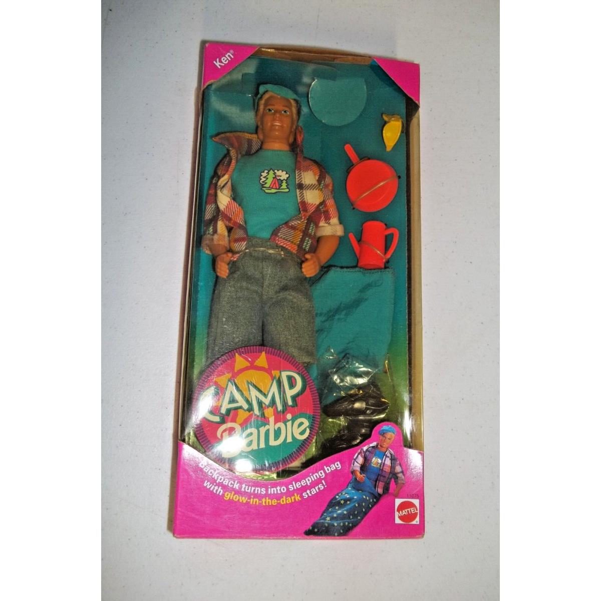 Ken Camp Barbie 11075 Vintage Nrfb 1993 Camping Gear Sleeping Bag Gid