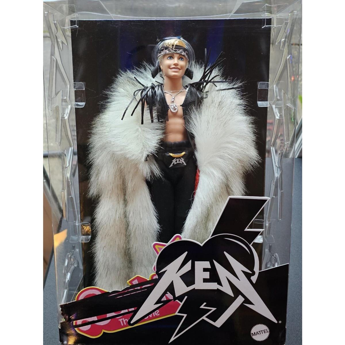 Barbie The Movie Collection Ken Doll Wearing Big Fur Coat - Nrfb / Mint