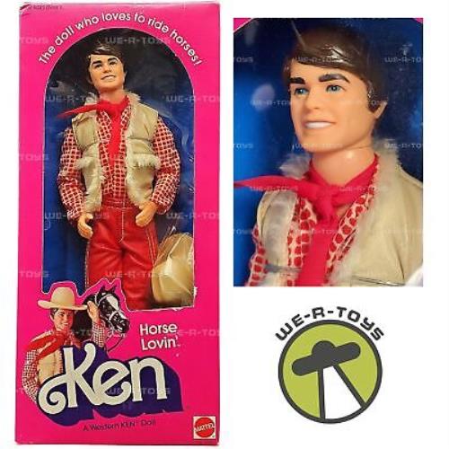 Barbie Horse Lovin` Ken Doll 1982 Mattel No. 3600 Nrfb