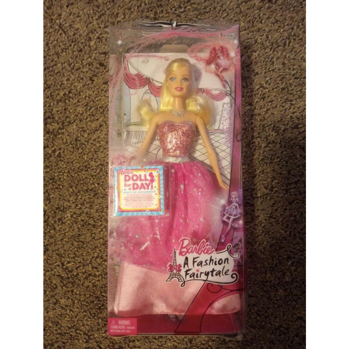 2009 Barbie A Fashion Fairytale Doll T2573 Slight Crack