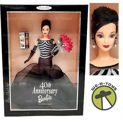 Barbie 40th Anniversary Doll Brunette Mattel 1999 No. 24842 Nrfb