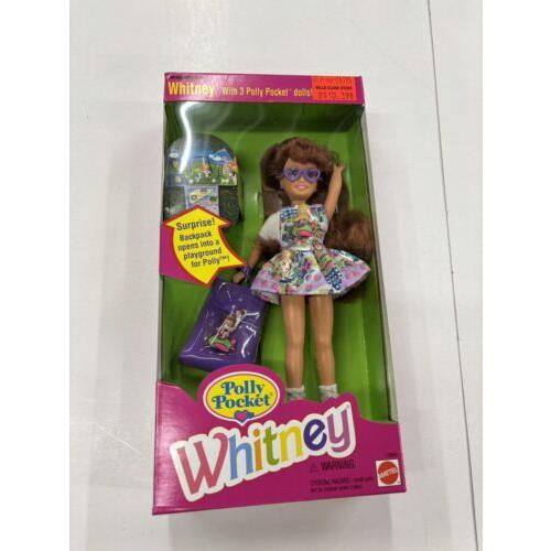 Whitney with 3 Polly Pocket Dolls Barbie Doll 1994 Mattel 12983