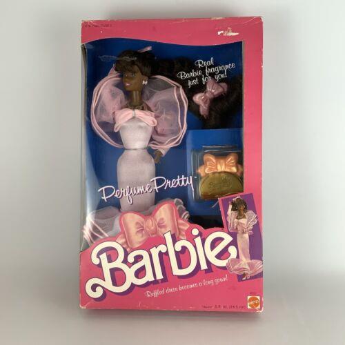 Perfume Pretty Barbie Doll African American AA 1987 Mattel 4552 Nrfb