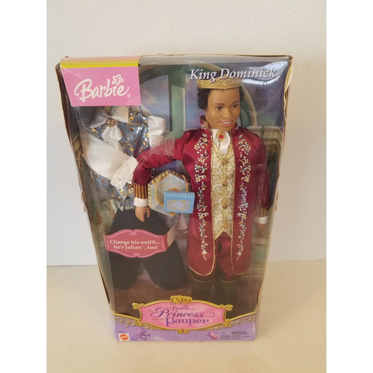 Mattel 2004 Barbie Ken As Princess and The Pauper King Dominick Doll C5775