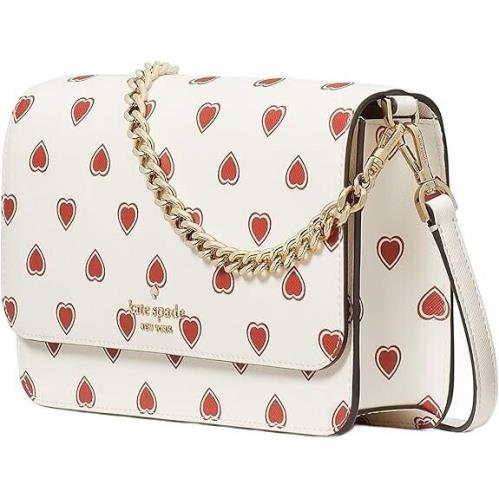 Kate Spade New York Madison Heartfelt Geo Flap Crossbody - Cream Multi