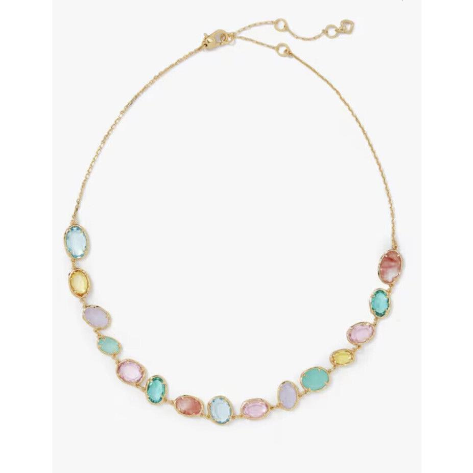 Kate Spade Gold Plated Crystals High Shine Necklace
