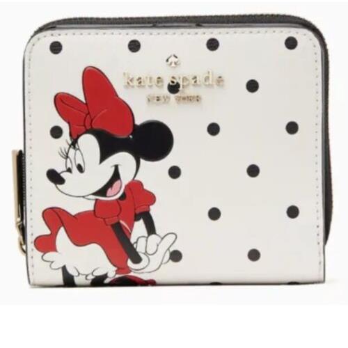 Disney X Kate Spade New York Minnie Mouse Zip Around Wallet Retail