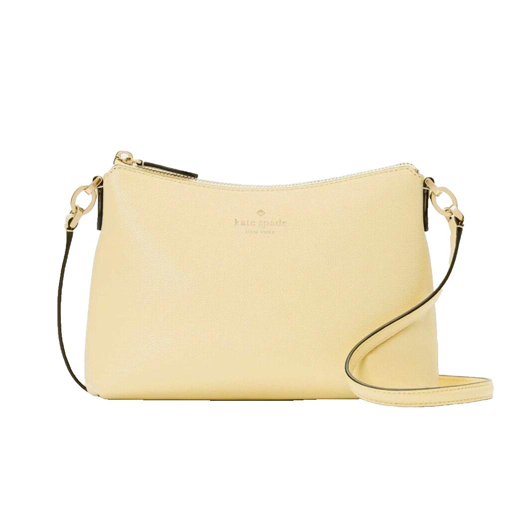 New Kate Spade Bailey Leather Crossbody Bag Butter with Dust Bag