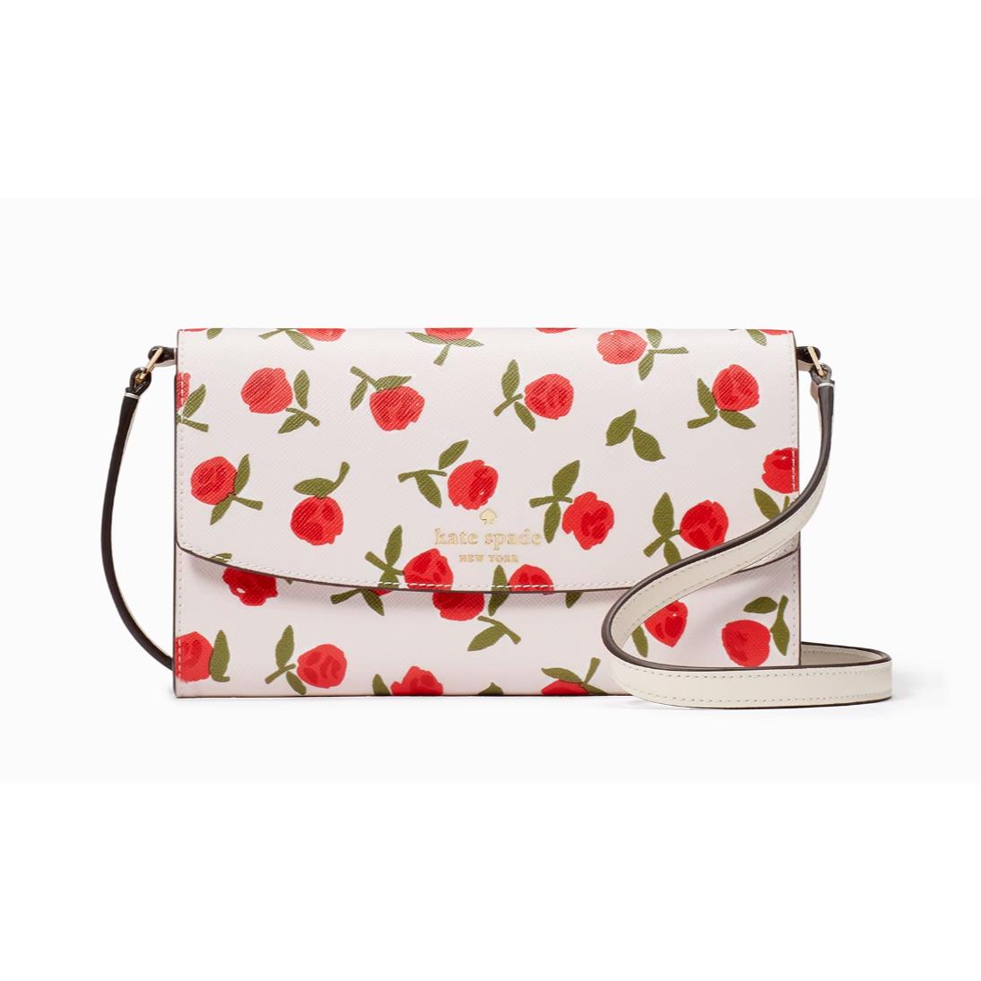 New Kate Spade Dana Small Flap Crossbody Saffiano Floral Multi with Dust Bag