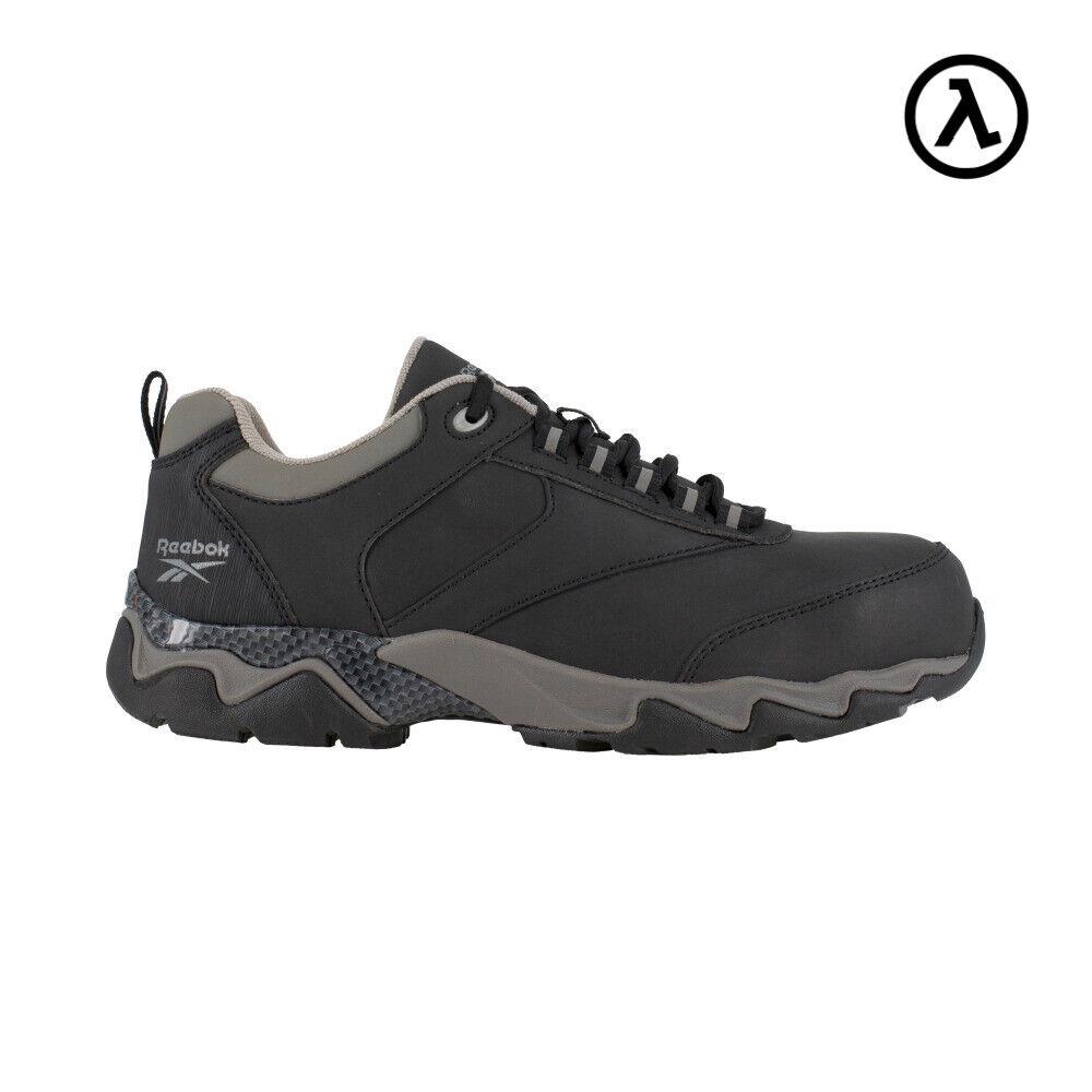 Reebok Beamer Men`s Athletic Work Shoe Black/grey Trim Boots RB1062 -all Sizes