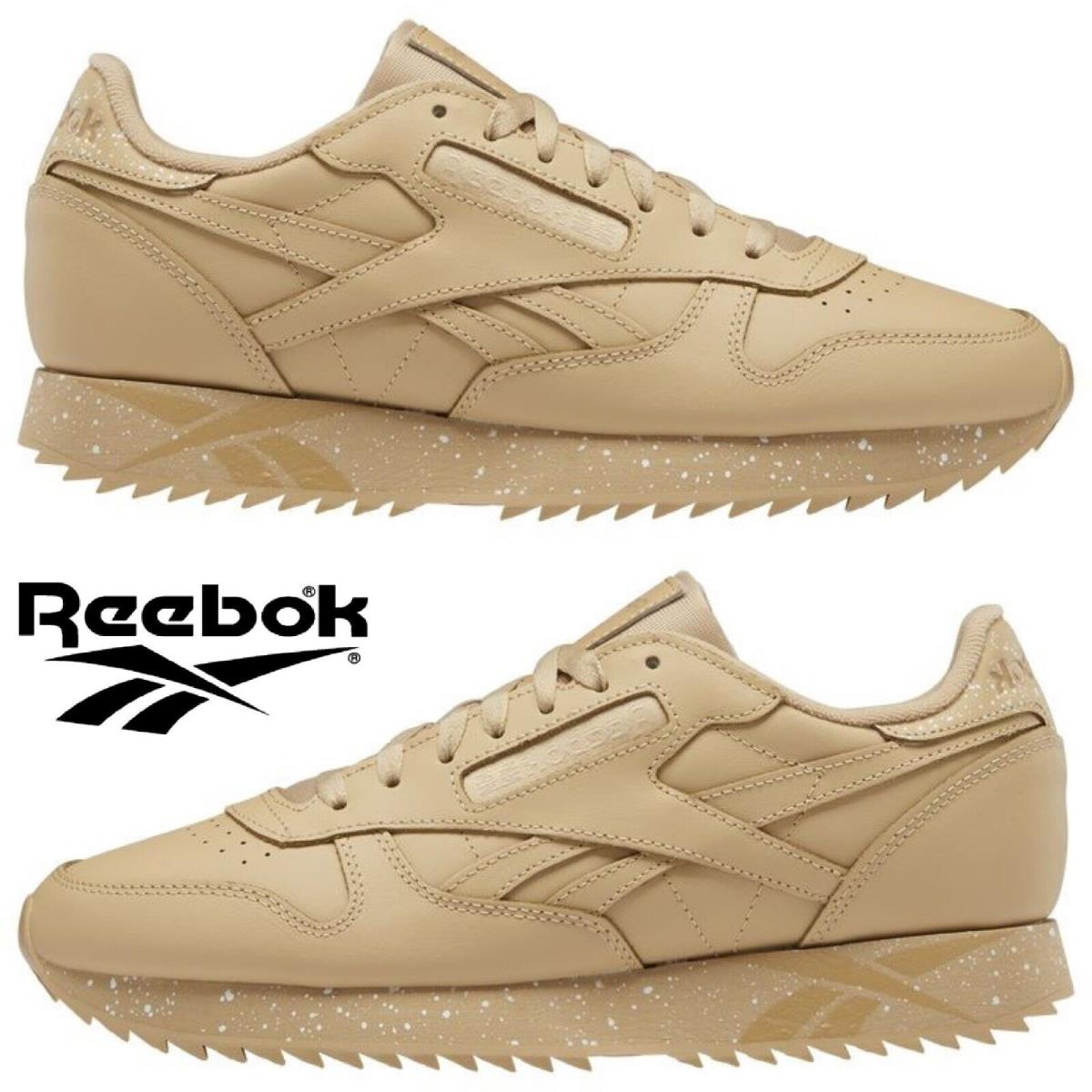 Reebok Classic Leather Men`s Sneakers Running Training Shoes Casual Sport - Brown, Manufacturer: