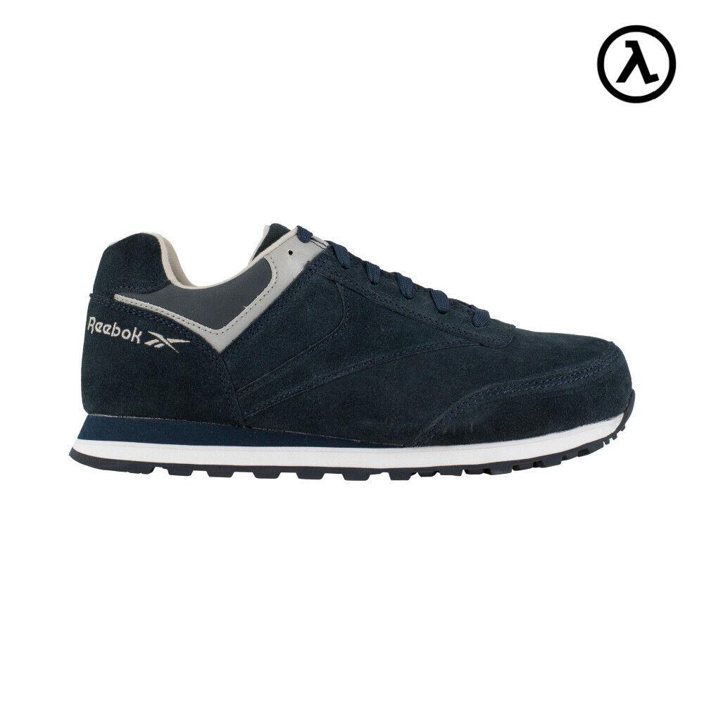 Reebok Leelap Men`s Retro Jogger Work Shoe Navy Blue Boots RB1975 - All Sizes 6