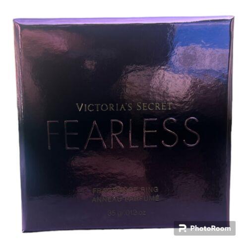 Victoria`s Secret Fearless Perfume Solid Fragrance Ring Gold Tone .012 oz