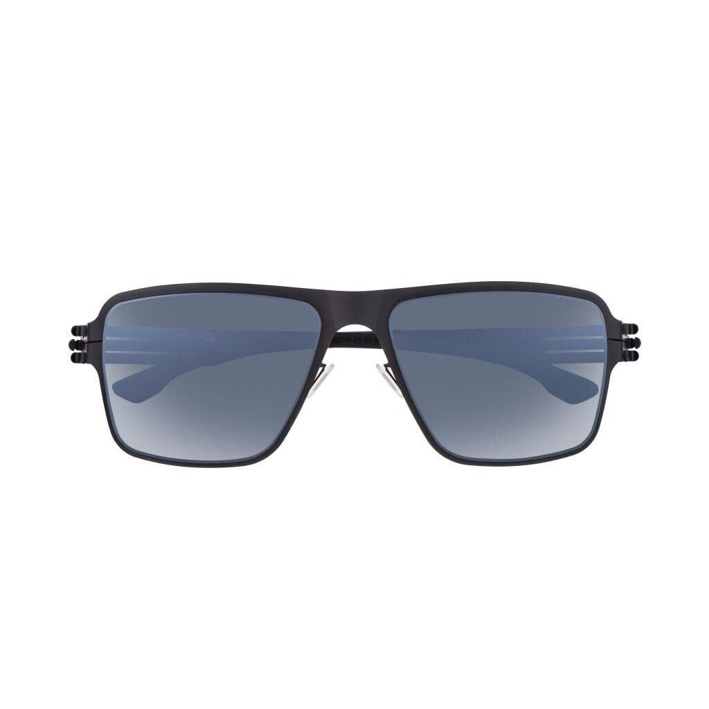 Ic Berlin Sunglasses Steve B. Black/moonlight Mirrored For Men Women
