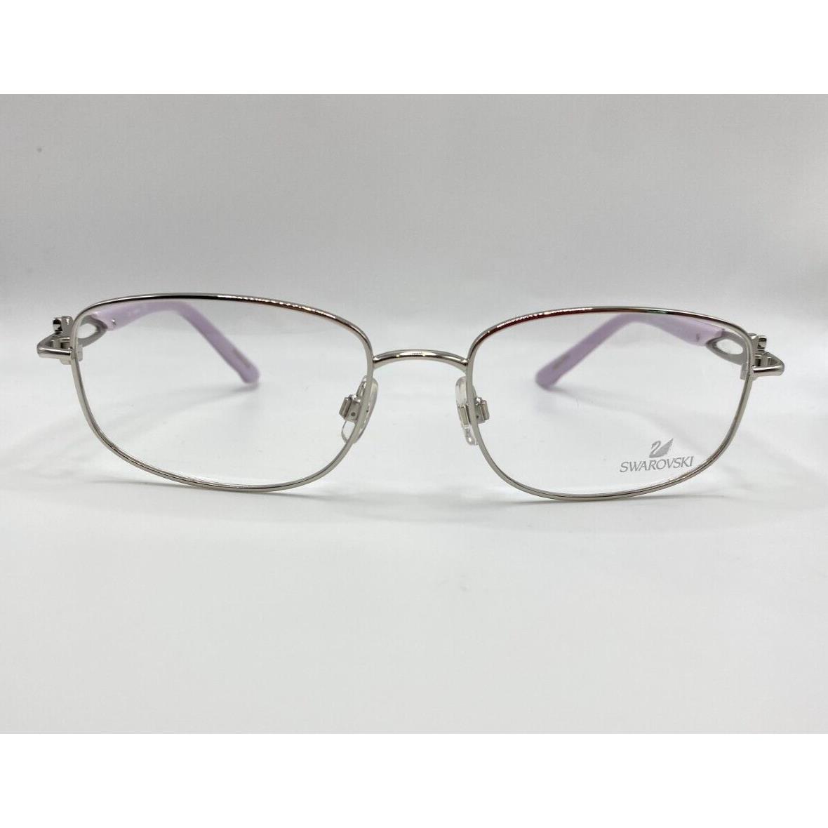 Swarovski Estella SW5126 16B Silver Purple Metal Eyeglasses Frames 52-17-135