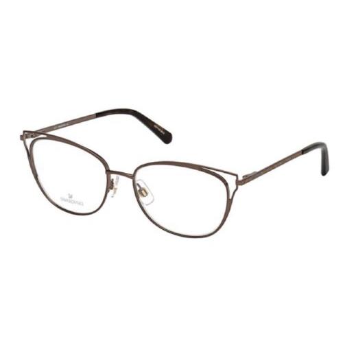 Swarovski SK5260-049-52 Eyeglasses Size 52mm 18mm 140mm Brown Women