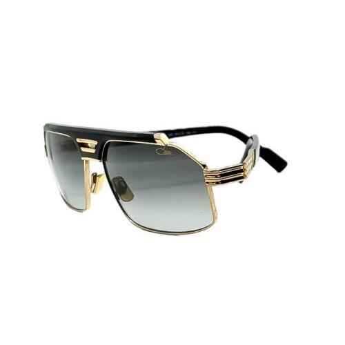 Cazal 9109 Sunglasses Col. 001 Black-gold /gray Gradient Lenses 61 - Frame: Black-Gold, Lens: Gray