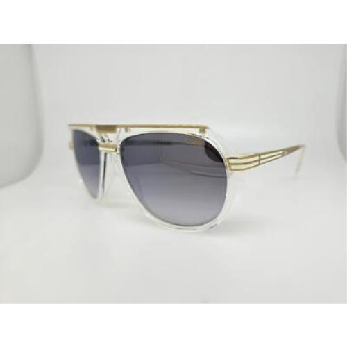 Cazal Sunglasses 674 002 60MM Crystal Gold Frame with Grey Gradient Lenses