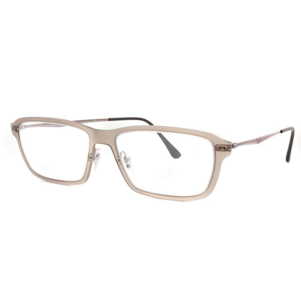 Ray-ban Frames Lightray Eyeglasses Brown Clear RB7038 5457 53 16 135 Italy