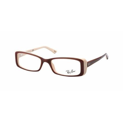 Ray-ban Frames Acetate Eyeglasses Brown Women RB 5243F 5078 52 16 140