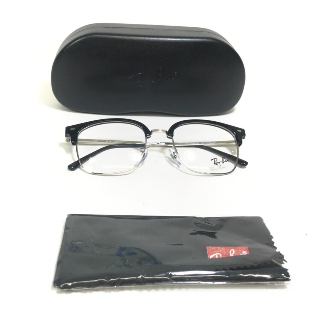 Ray-ban RB7216 New Clubmaster 2000 Eyeglasses Frames RB7216 Clubmaster 2000 Black Silver 51-20-145 - Frame: