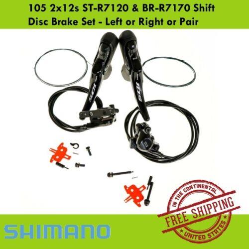 Shimano 105 2x12s ST-R7120 BR-R7170 Shift Disc Brake Set Left or Right or Pair