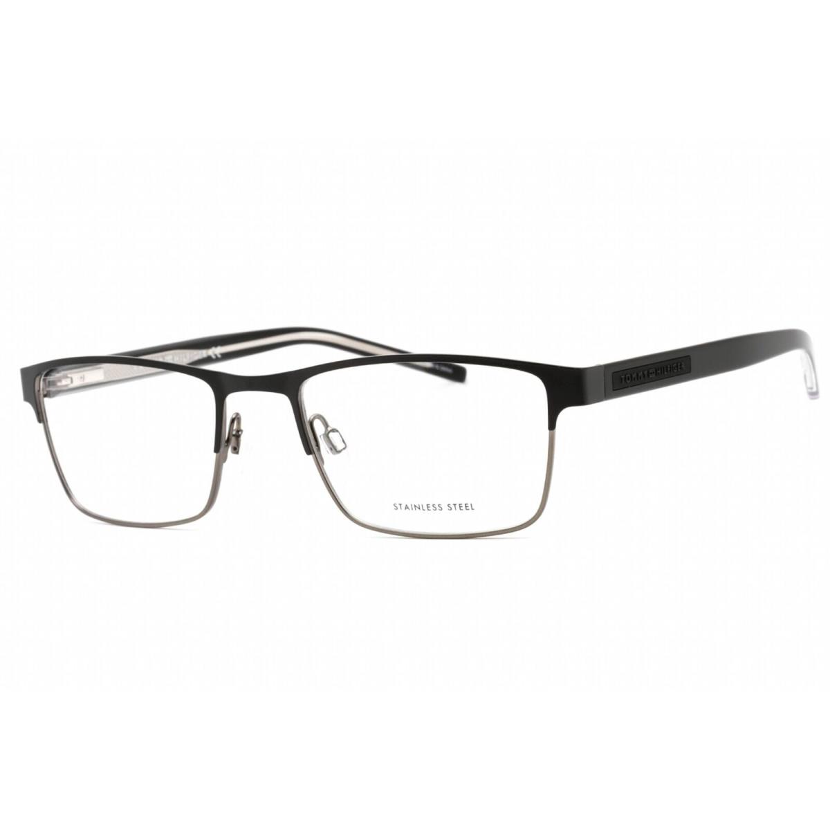 Tommy Hilfiger Men`s Eyeglasses Matte Black Dark Ruthenium Frame TH 1944 0RZZ 00