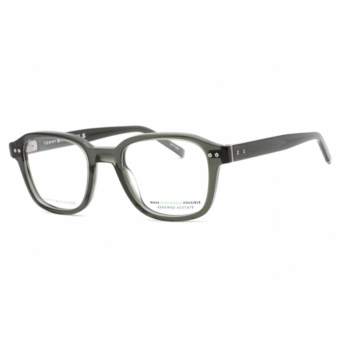 Tommy Hilfiger Men`s Eyeglasses Green Full Rim Square Frame TH 1983 01ED 00