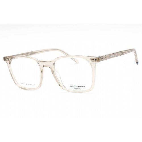 Tommy Hilfiger Men`s Eyeglasses Beige Plastic Full Rim Frame TH 1942 010A 00