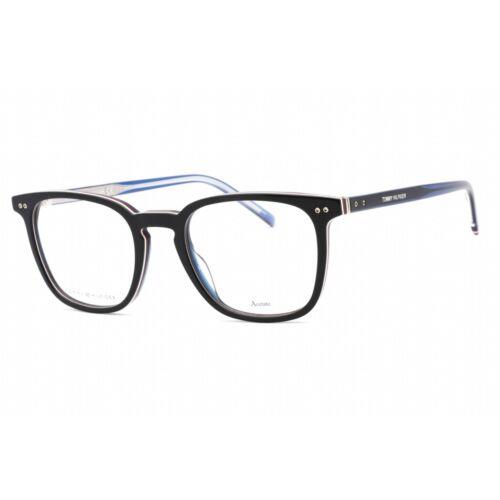 Tommy Hilfiger Men`s Eyeglasses Blue Full Rim Square Shape Frame TH 1814 0PJP 00
