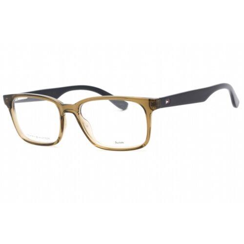 Tommy Hilfiger Men`s Eyeglasses Clear Lens Olive Plastic Frame Th 1487 04C3 00