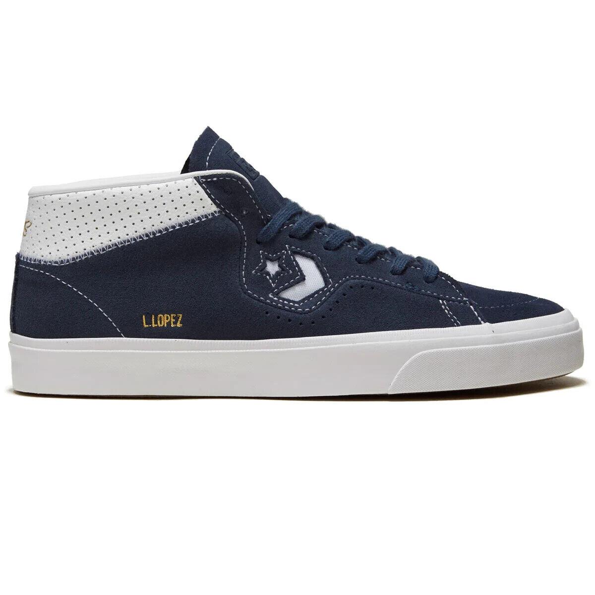 Converse Cons Louie Lopez Pro Mid Navy/white/navy A06235C Skate Shoes - NAVY