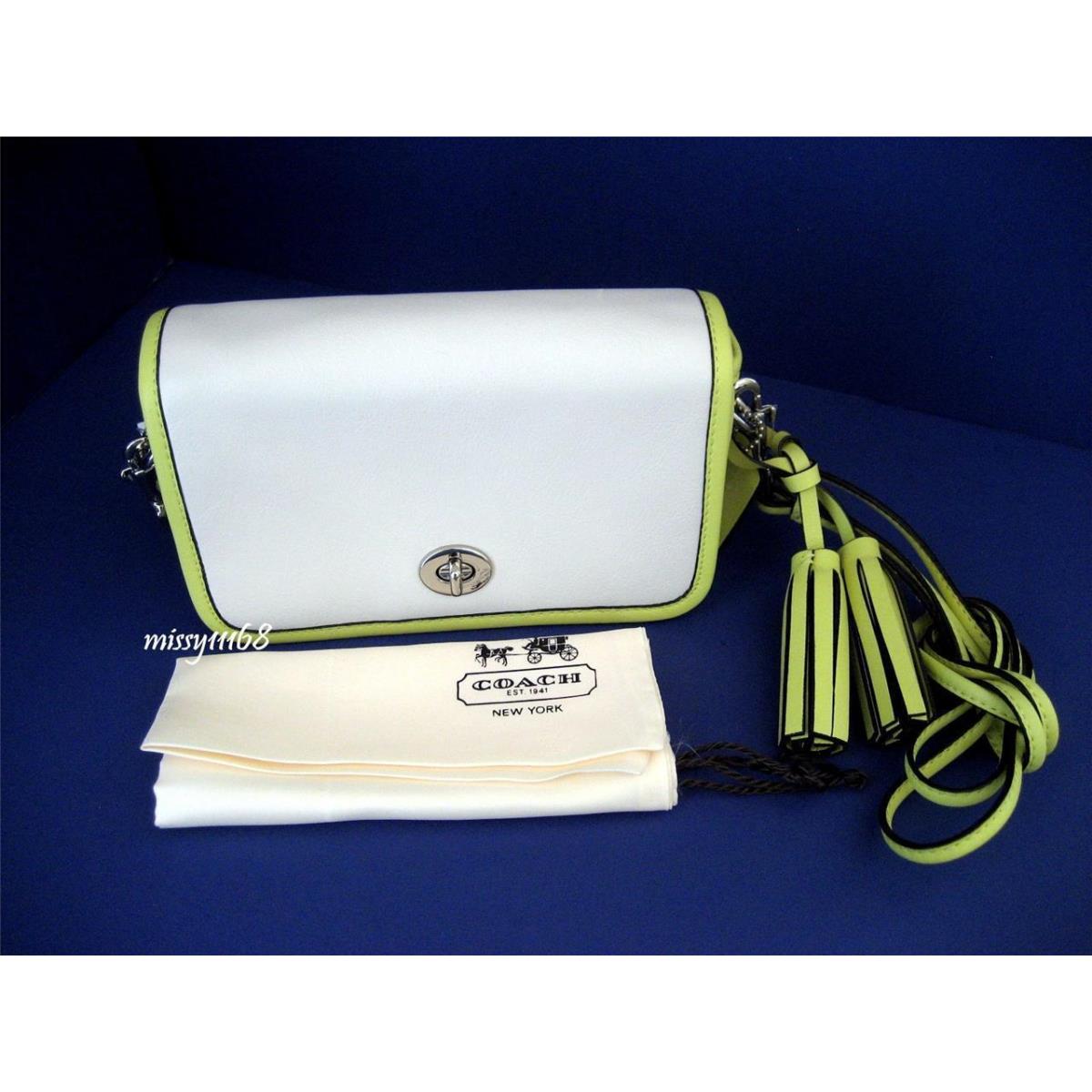 Coach Legacy Two Tone Leather Penny Shoulder Bag 22406 Sv/parchment/citrine  - Coach bag - 015261708664 | Fash Brands