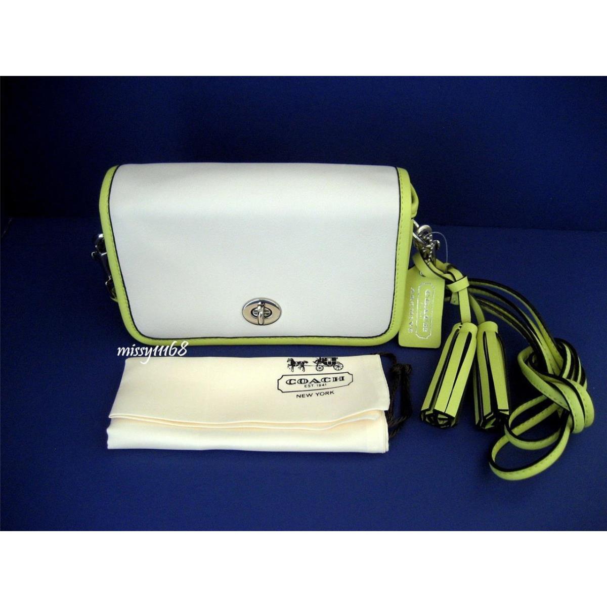 Coach Legacy Two Tone Leather Penny Shoulder Bag 22406 Sv/parchment/citrine  - Coach bag - 015261708664 | Fash Brands