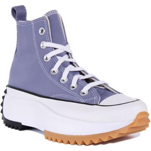 Converse A03702C Run Star Hi Hike Unisex Sneakers In Lilac Size US 5 - 11