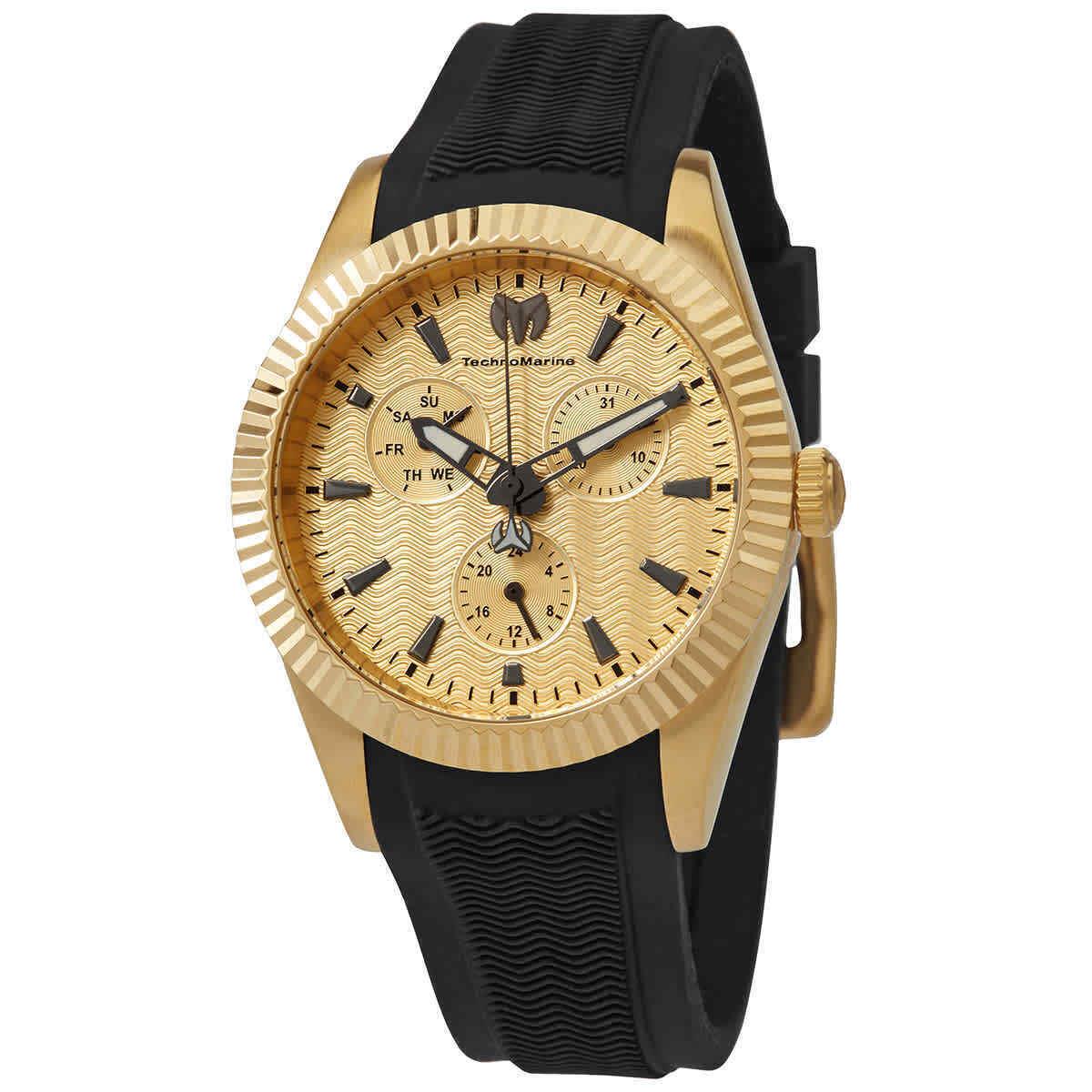 Technomarine Sea Dream Quartz Gold Dial Ladies Watch TM-719031