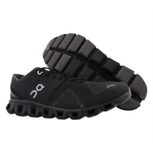 On Running Cloud X Womens Shoes - Black/Asphalt, Main: Black