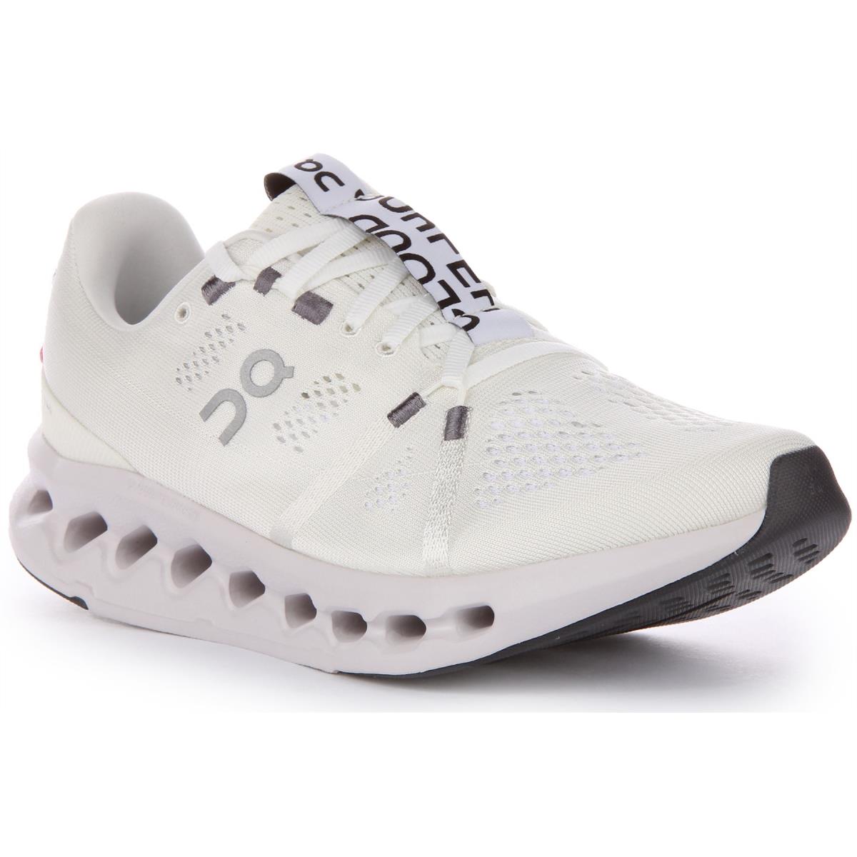 On Running Cloudsurfer Lace Up Mesh Running Shoe White Womens Size US 5 - 10 WHITE